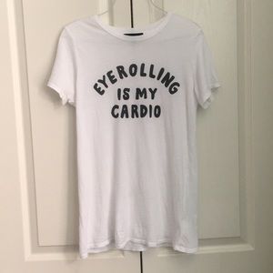 Eye rolling is my cardio graphic tee